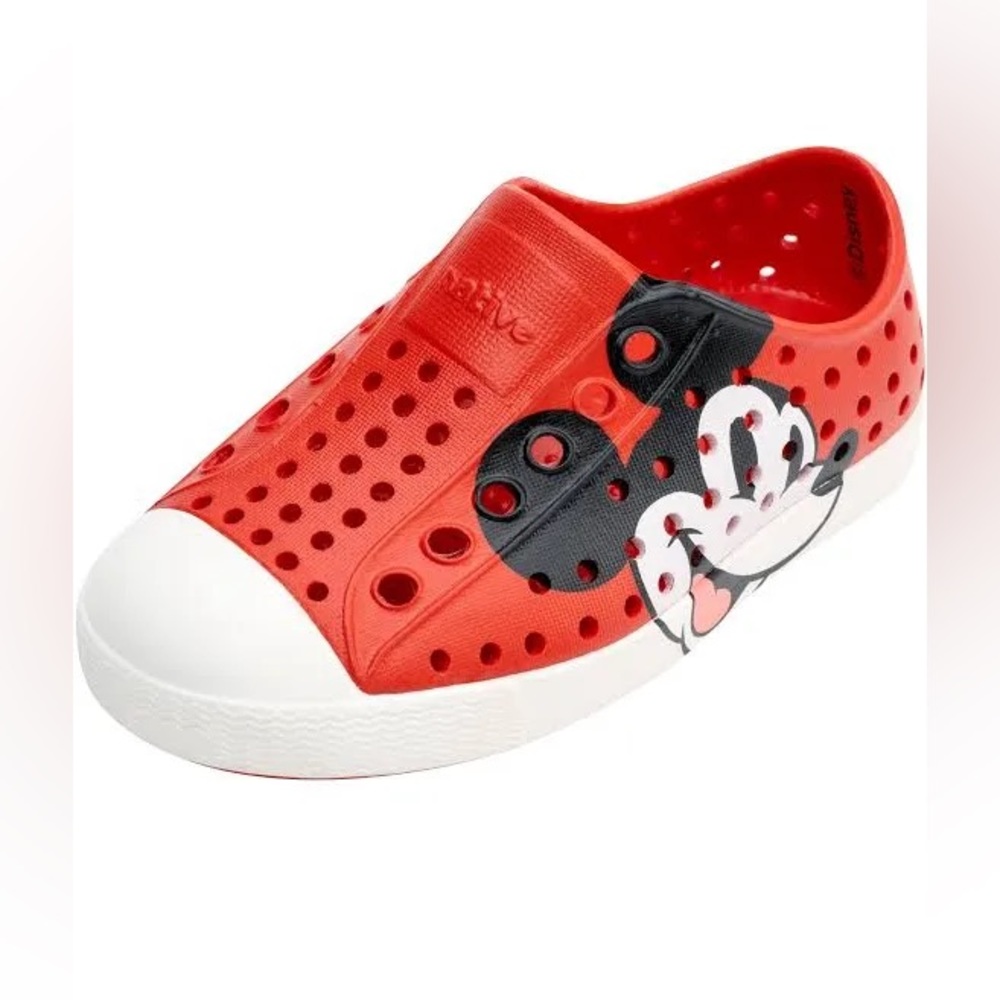 BNIB Disney x Native Jefferson Print Torch Red Classic Mickey